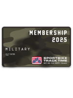 Sportbike Track Time 2025 Military Membership