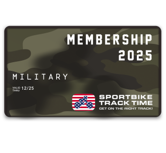 Sportbike Track Time 2025 Military Membership